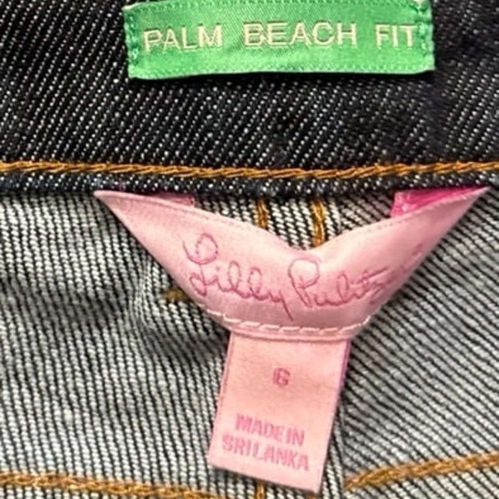 Lilly Pulitzer Palm Beach Fit Sz.6 Boot-Cut Jeans New - Picture 2 of 12